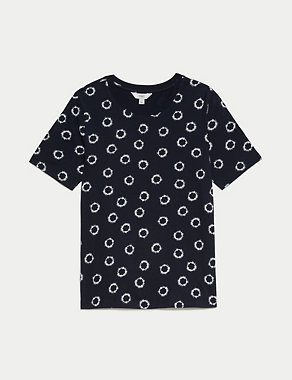 Pure Cotton Printed Everyday T-Shirt Image 2 of 5