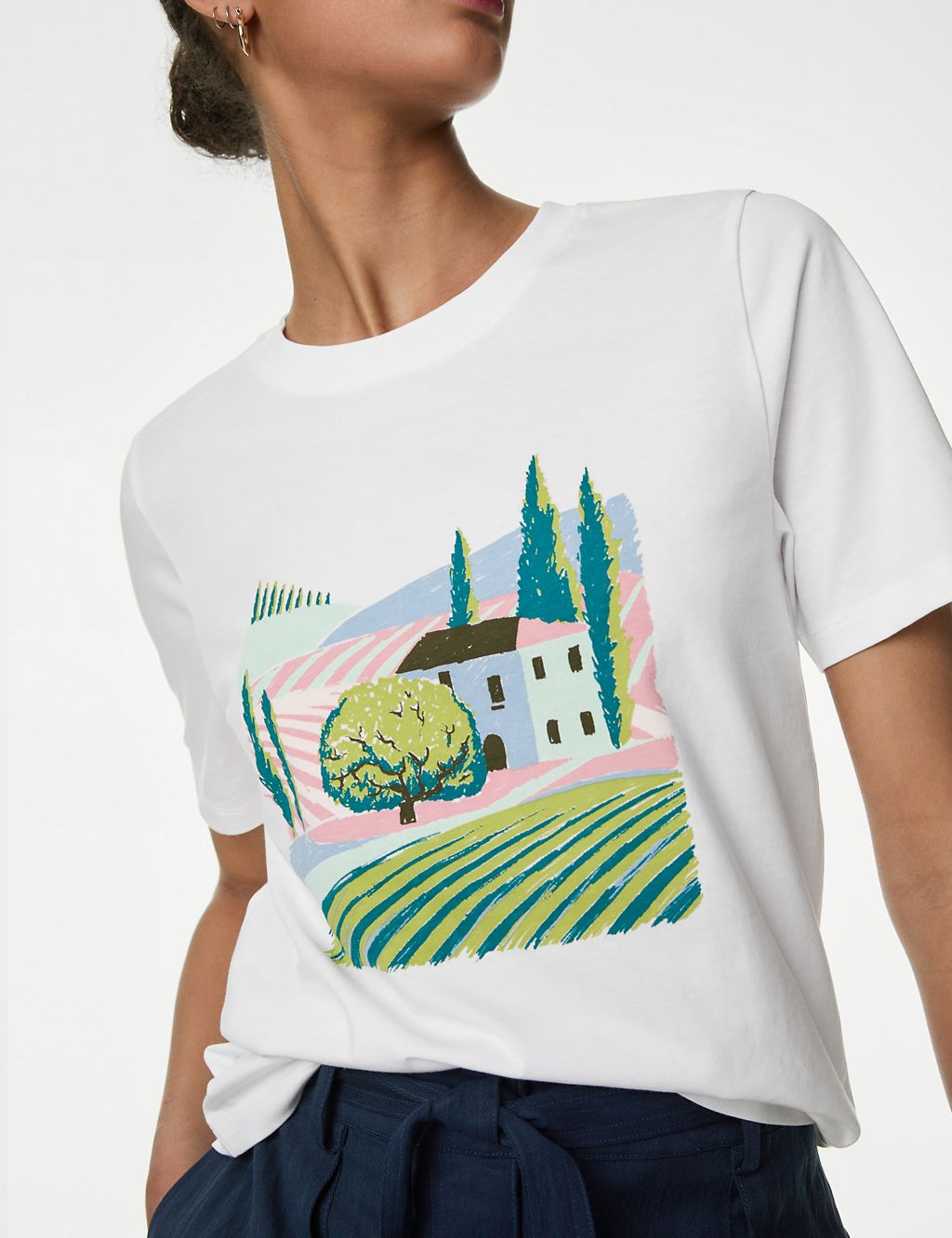 Pure Cotton Printed Everyday T-Shirt 4 of 5