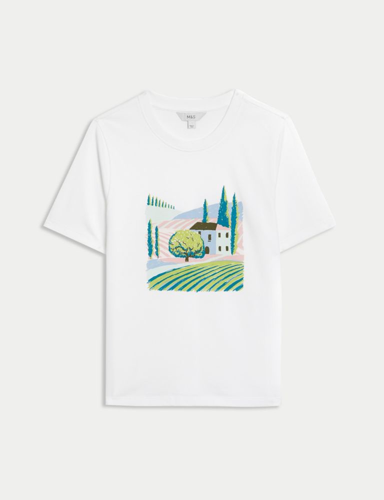 Pure Cotton Printed Everyday T-Shirt 2 of 5