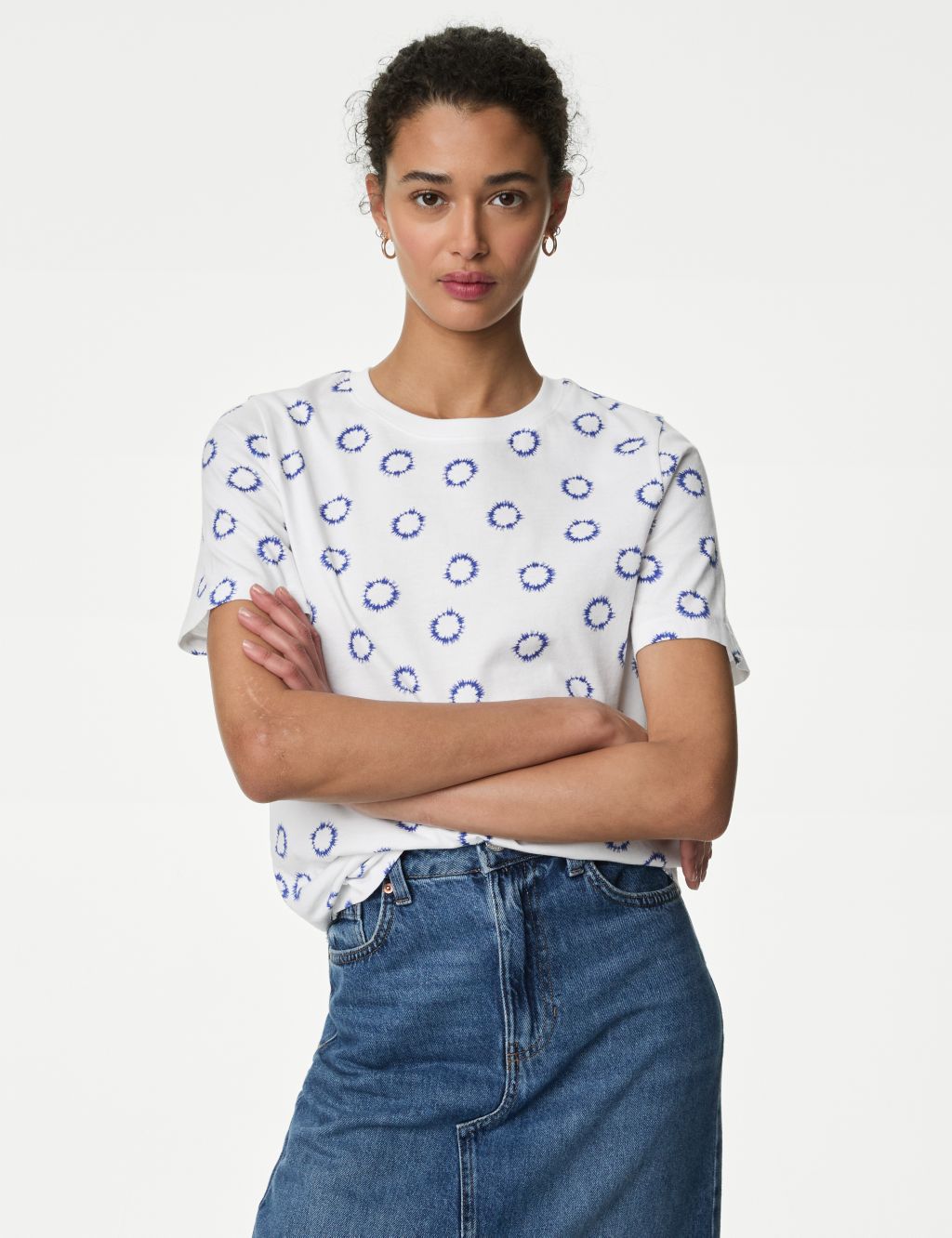 Pure Cotton Printed Everyday T-Shirt | M&S Collection | M&S