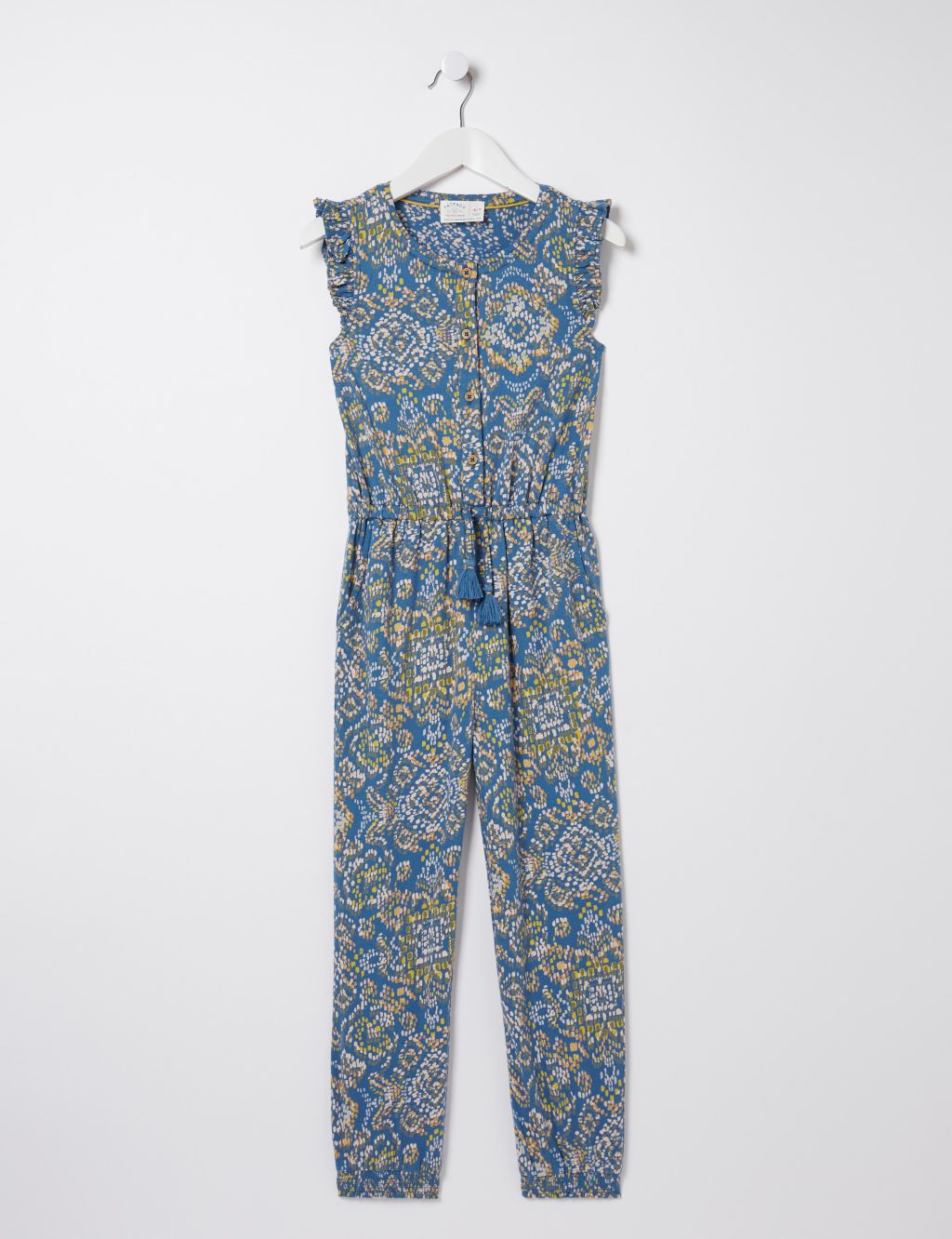 Pure Cotton Printed Jumpsuit (3-13 Yrs) 1 of 4