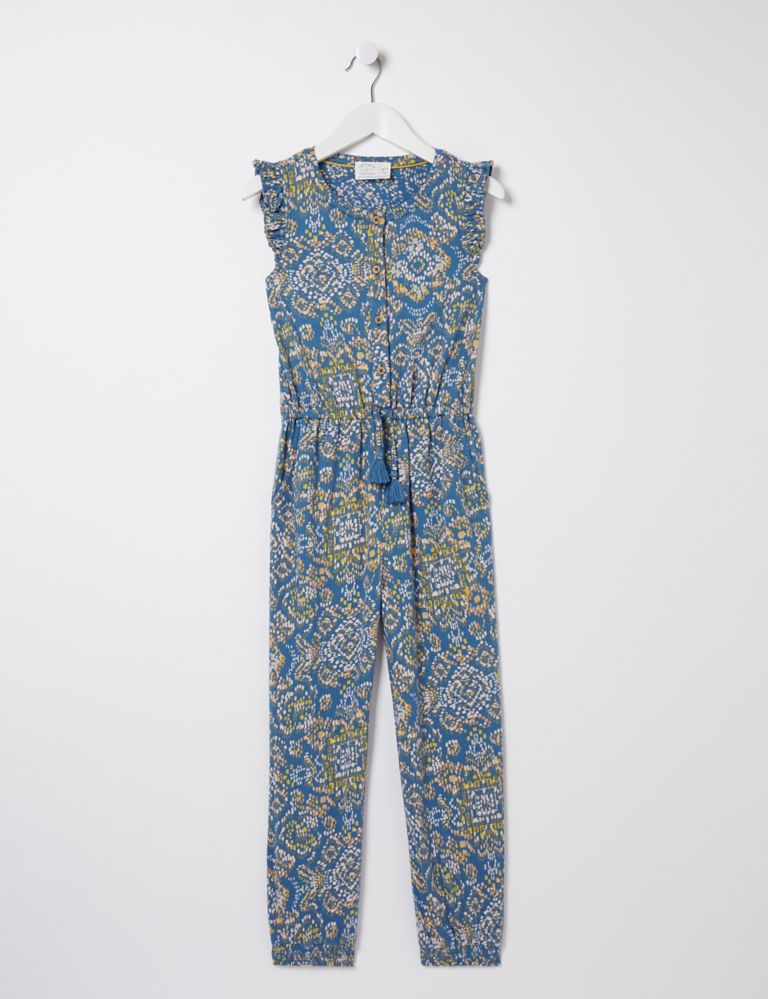 Pure Cotton Printed Jumpsuit (3-13 Yrs) 2 of 4
