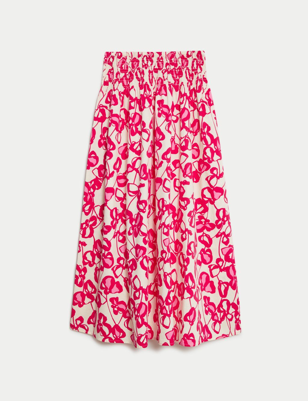 Pure Cotton Printed Maxi A-Line Skirt 1 of 7