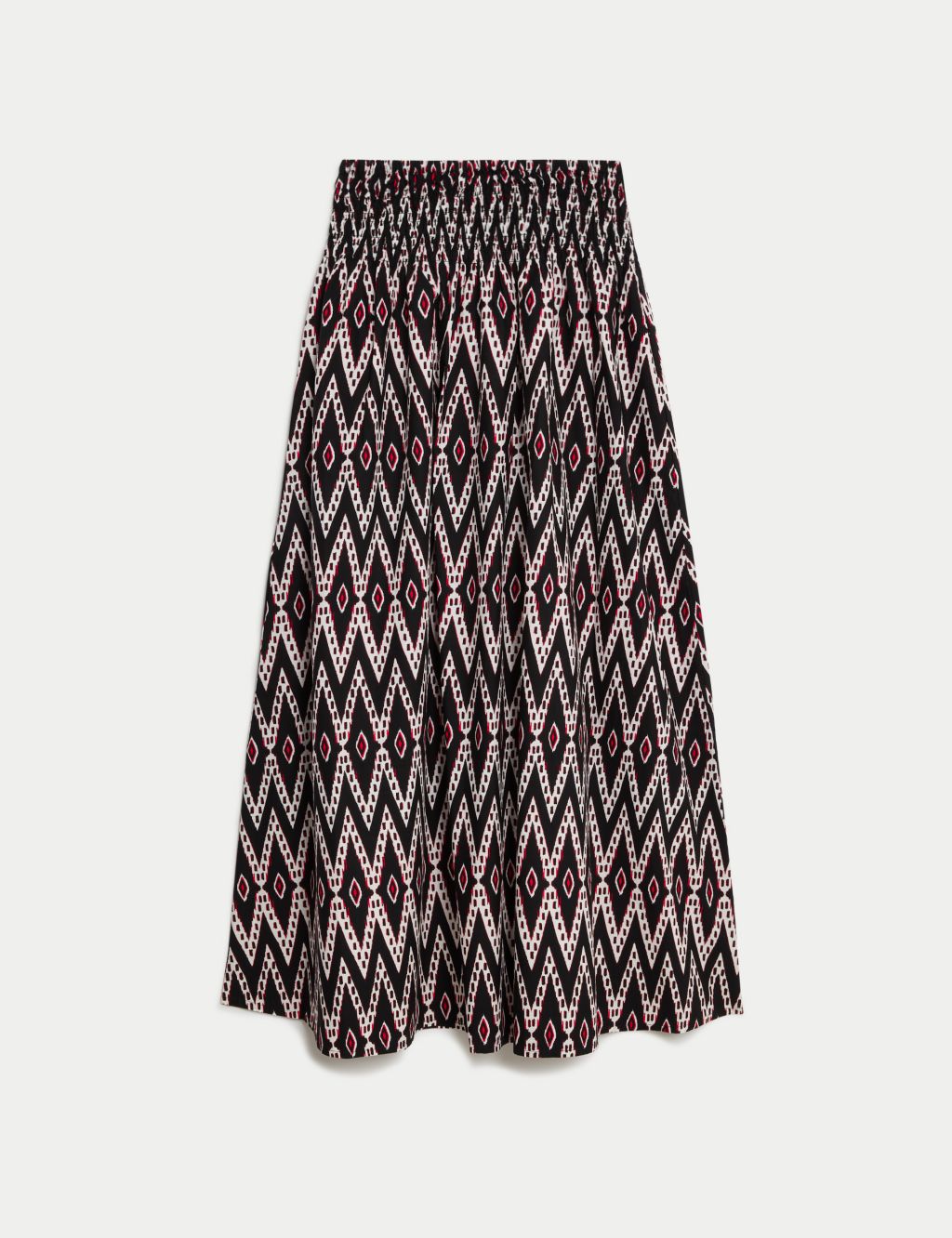 Pure Cotton Printed Midi A-Line Skirt 1 of 5