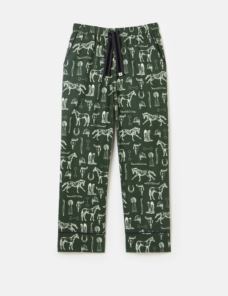 Pure Cotton Printed Pyjama Bottoms Joules M S