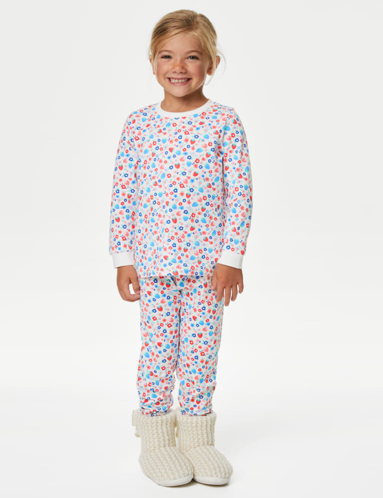 Pure Cotton Printed Pyjamas (1-8 Yrs) 1 of 5