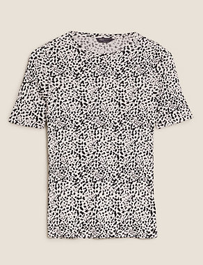Pure Cotton Printed Regular Fit T-Shirt Image 2 of 5