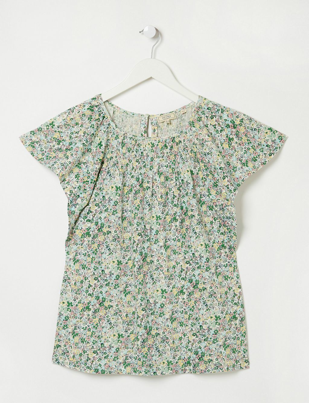 Pure Cotton Printed Round Neck Top 1 of 4