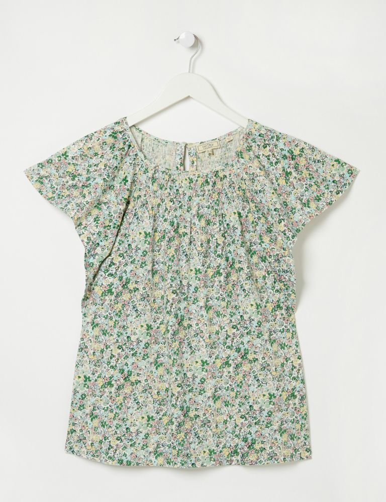 Pure Cotton Printed Round Neck Top 2 of 4