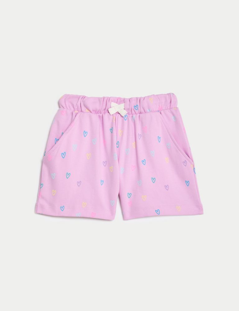 Pure Cotton Printed Runner Shorts (2-8 Yrs) 2 of 4
