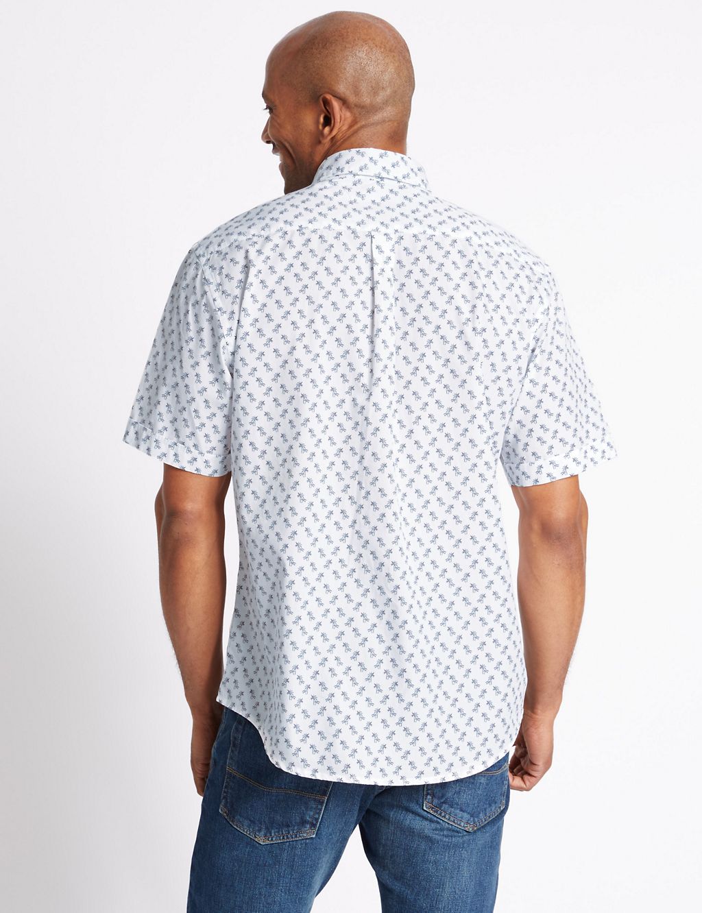 Pure Cotton Printed Shirt with Pocket 2 of 4