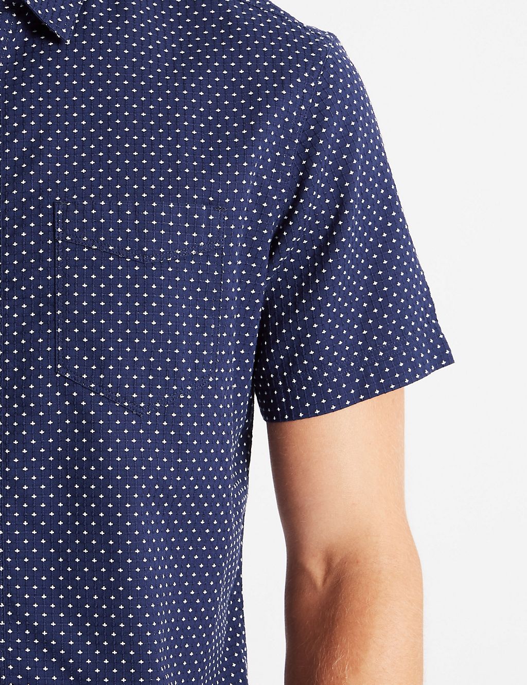 Pure Cotton Printed Shirt with Pocket 5 of 6
