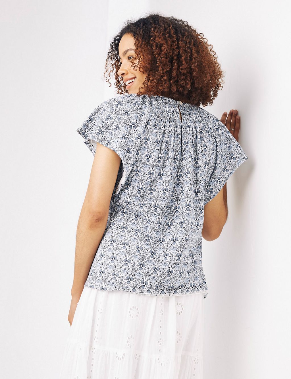 Pure Cotton Printed Short Sleeve Top 2 of 4