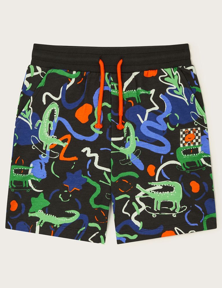 Pure Cotton Printed Shorts (3-13 Yrs) 1 of 3