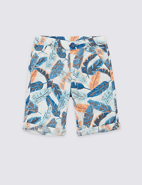Pure Cotton Printed Shorts (3 Months - 7 Years) Image 2 of 4
