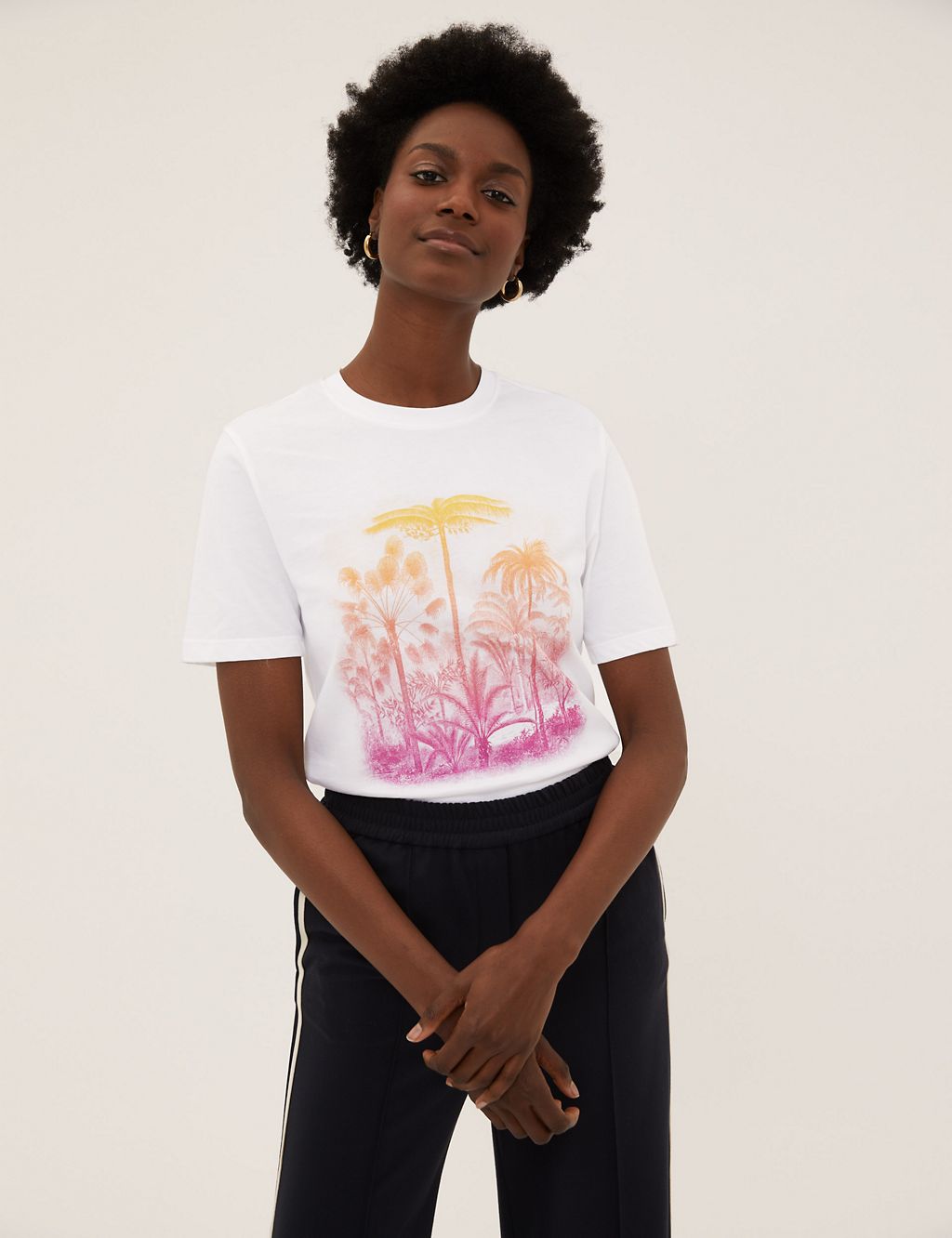 Pure Cotton Printed Straight Fit T-Shirt 3 of 5
