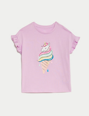 Pure Cotton Printed T-Shirt (2-8 Yrs) Image 2 of 5