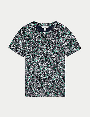 Pure Cotton Printed T-Shirt Image 2 of 6