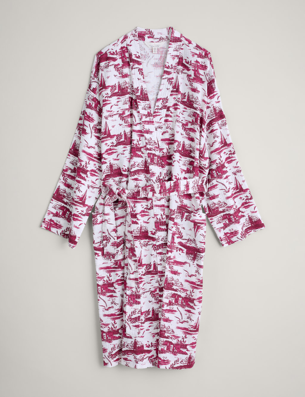 Pure Cotton Printed Tie Dressing Gown Seasalt Cornwall M&S