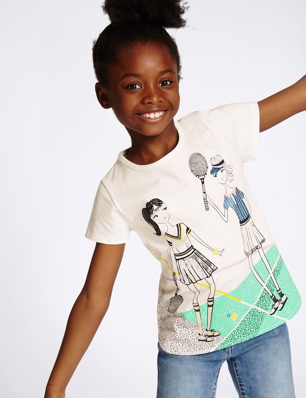 Pure Cotton Printed Top (3-14 Years) 3 of 5