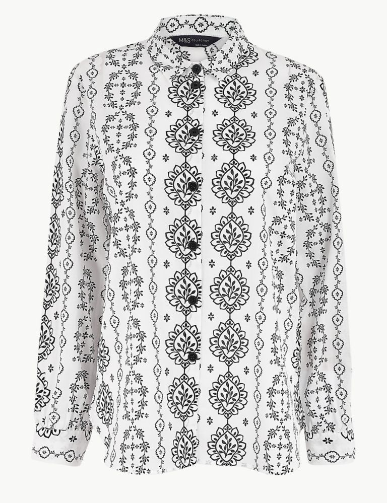 Pure Cotton Printed Utility Shirt | M&S Collection | M&S