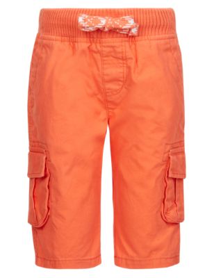 Pure Cotton Pull On Cargo Shorts Image 2 of 4