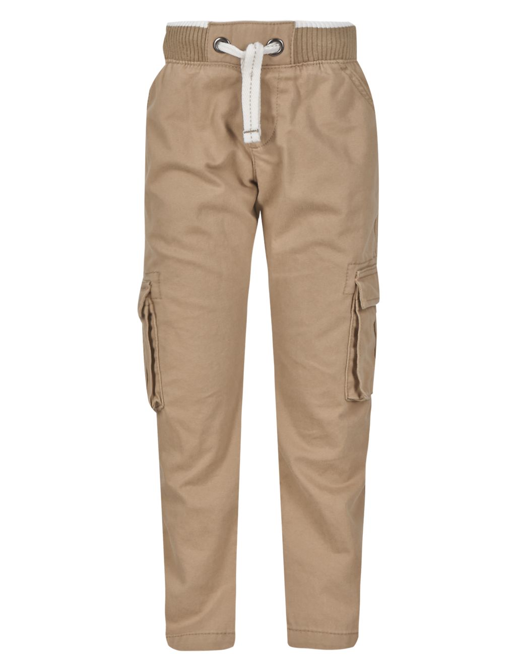 Pure Cotton Pull On Cargo Trousers (1-7 Years) 1 of 3