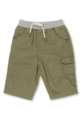 Pure Cotton Pull On Cargo Trousers Indigo Collection M&S