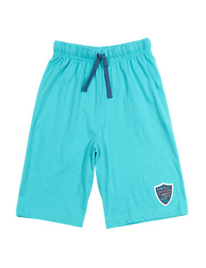 Pure Cotton Pull On Shorts (6-16 Years) Image 2 of 3
