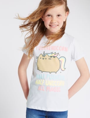 Pure Cotton Pusheen™ Unicorn Print T