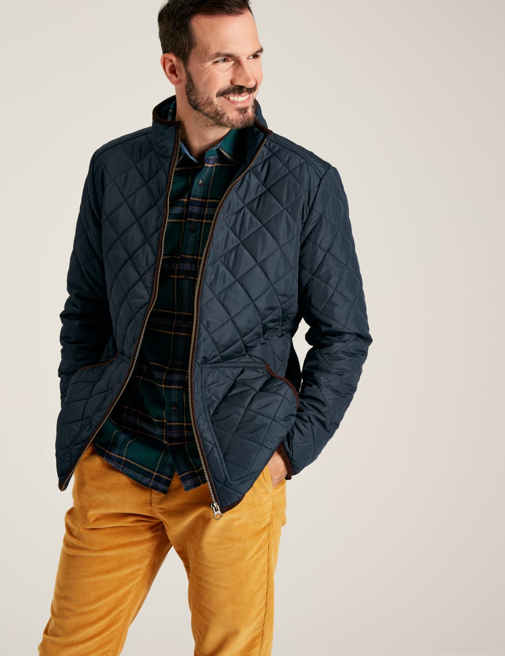Pure Cotton Quilted Jacket Joules M&S