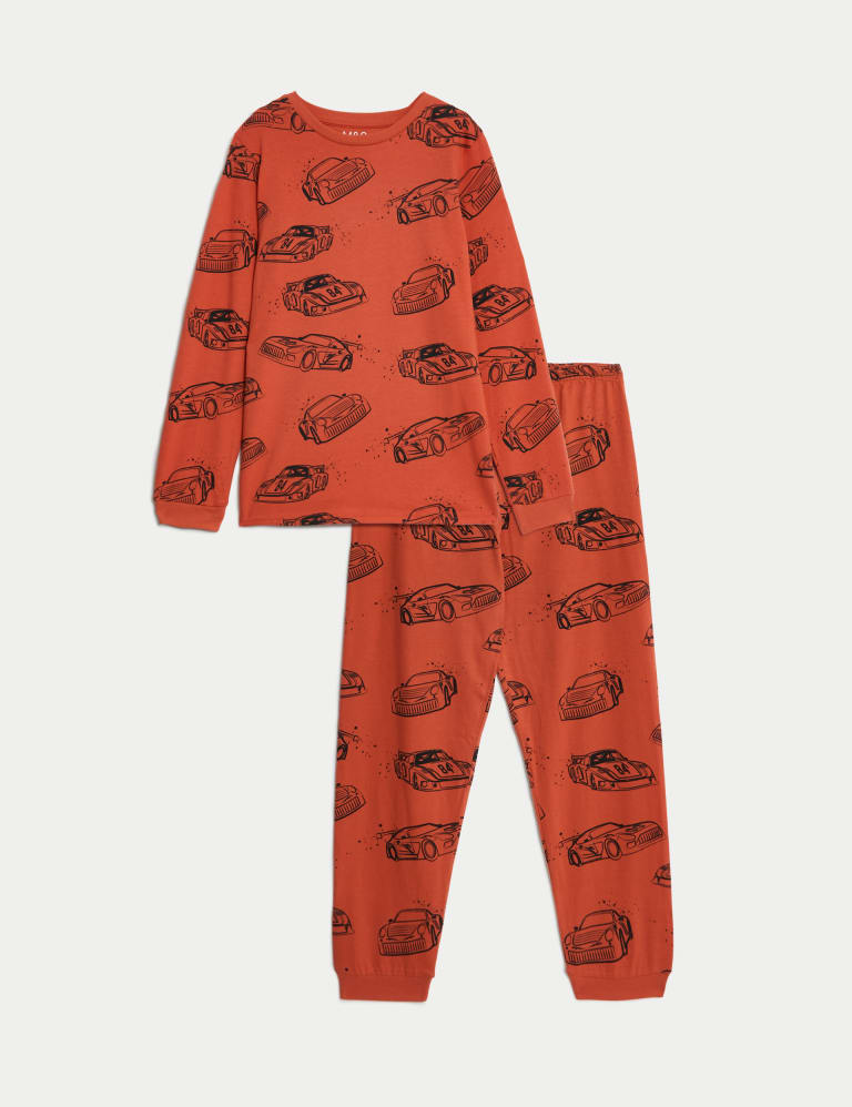 Pure Cotton Racing Car Pyjamas (7-14 Yrs) 2 of 5