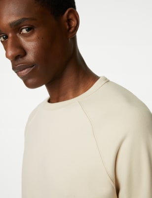 Mens white crew outlet neck