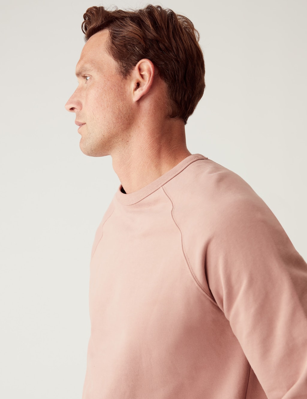 Pure Cotton Raglan Crew Neck Sweatshirt 4 of 5