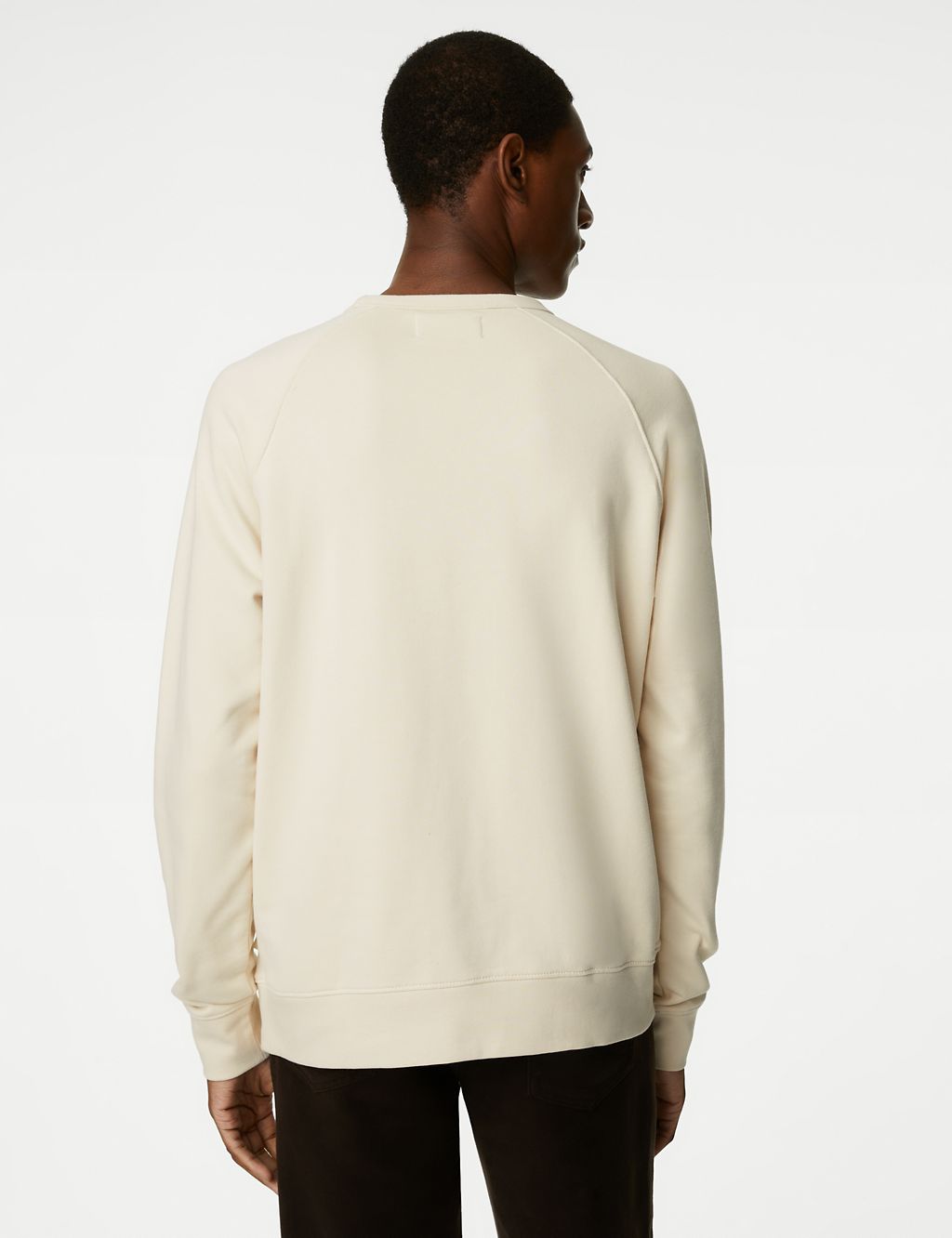 Pure Cotton Raglan Crew Neck Sweatshirt | M&S Collection | M&S