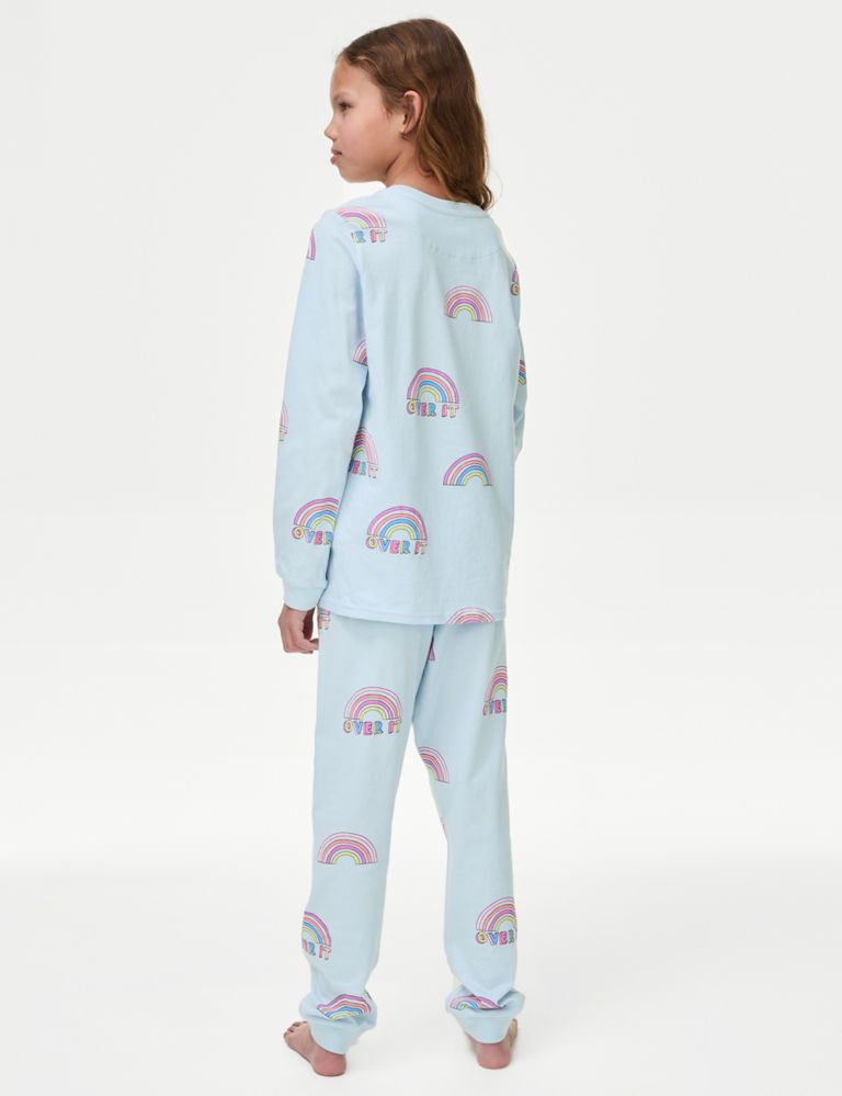 Pure Cotton Rainbow Pyjamas (7-14 Yrs) 3 of 5