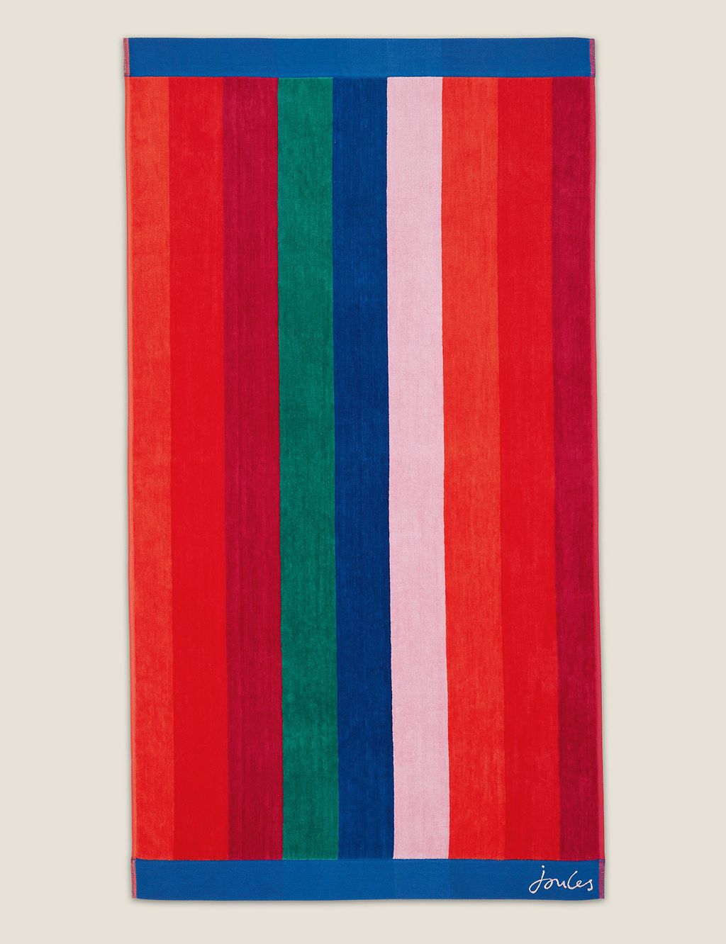 Pure Cotton Rainbow Stripe Towel 1 of 4