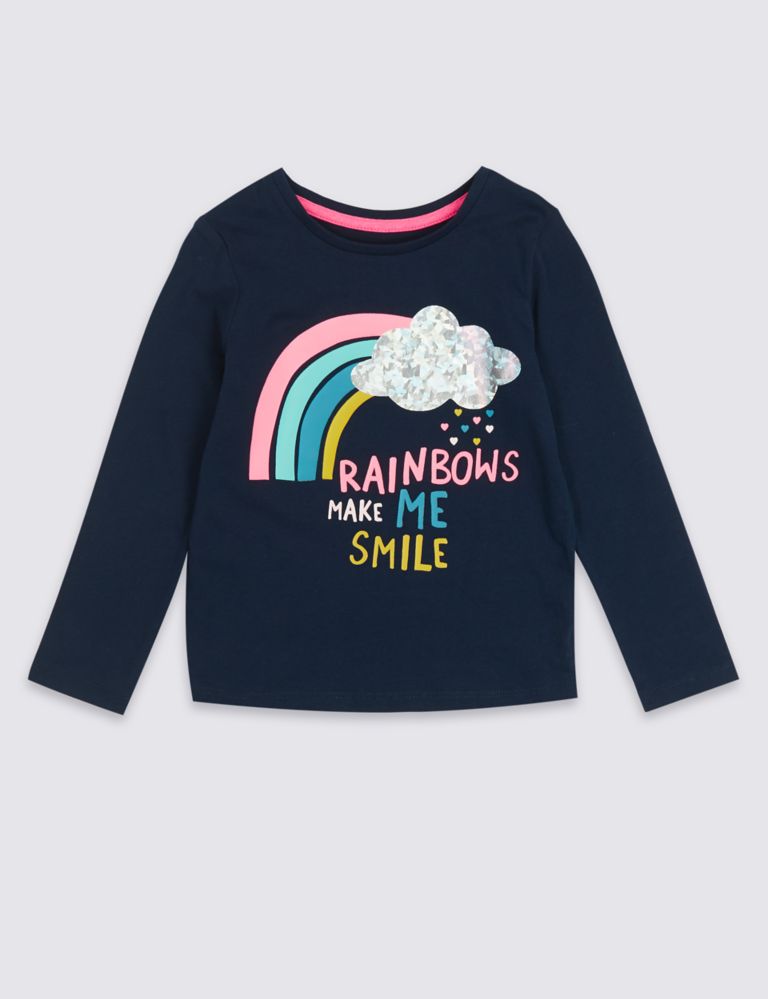 Pure Cotton Rainbow Top (3 Months - 7 Years) 2 of 5