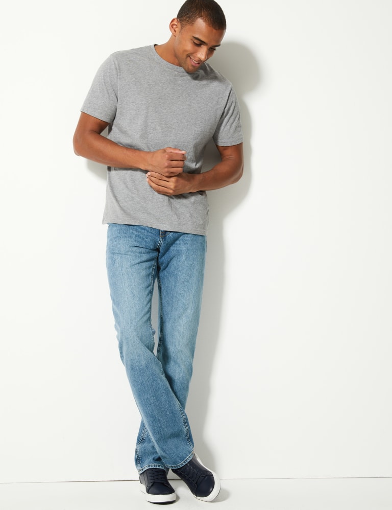 Marks and spencer mens jeans regular cheap