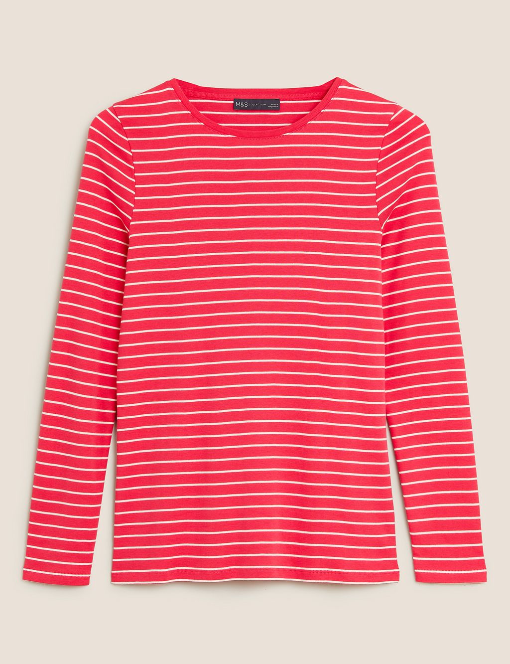 Pure Cotton Regular Fit Long Sleeve Top | M&S Collection | M&S