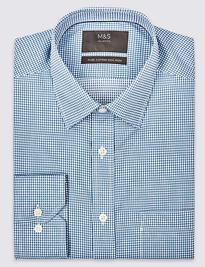 Pure Cotton Regular Fit Non-Iron Twill Shirt Image 2 of 5