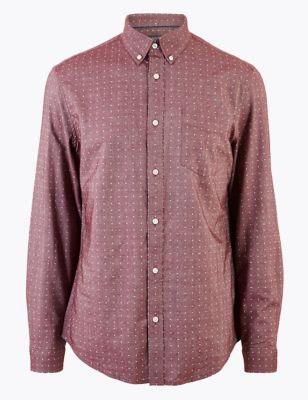 Pure Cotton Regular Fit Oxford Shirt Image 2 of 4