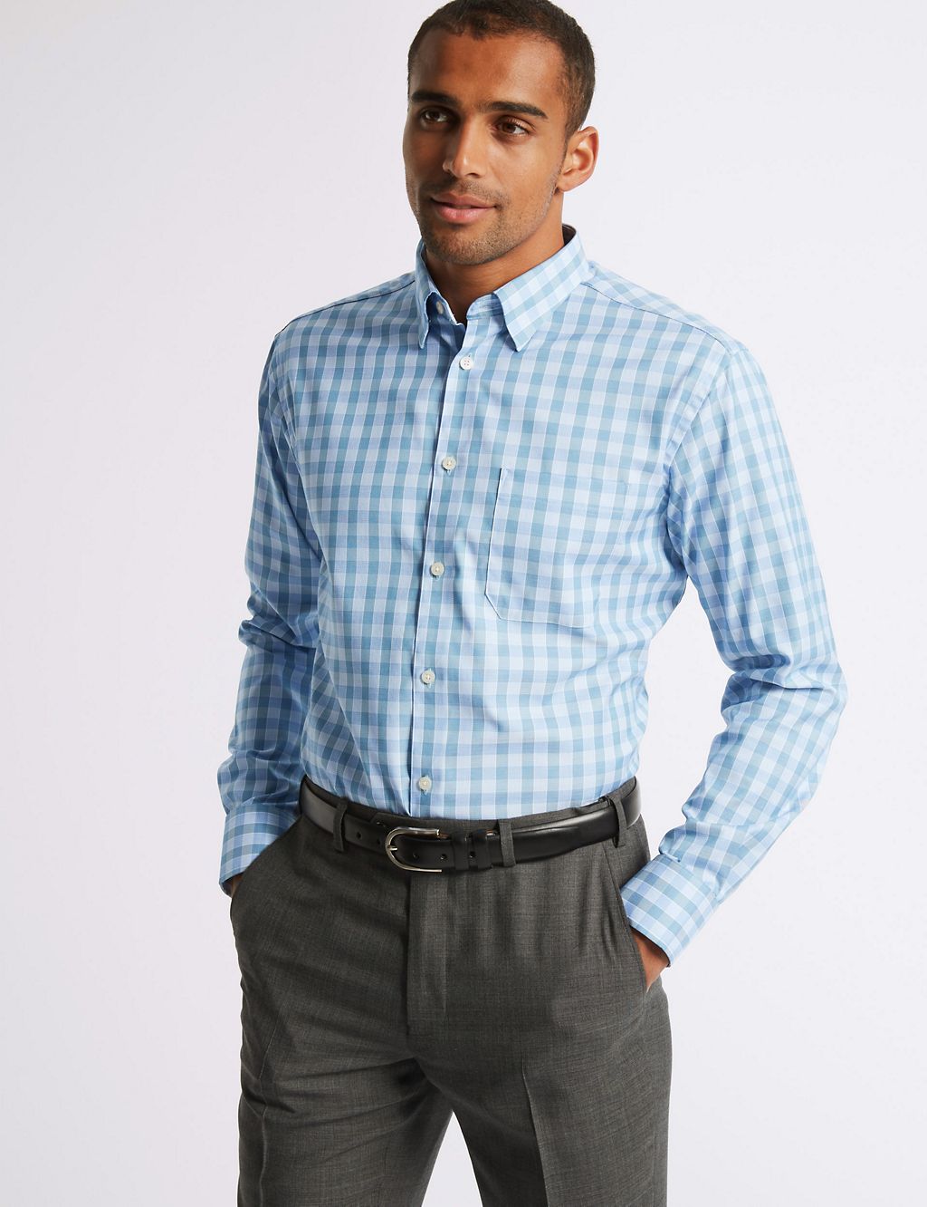Pure Cotton Regular Fit Shirt with Pocket 3 of 6