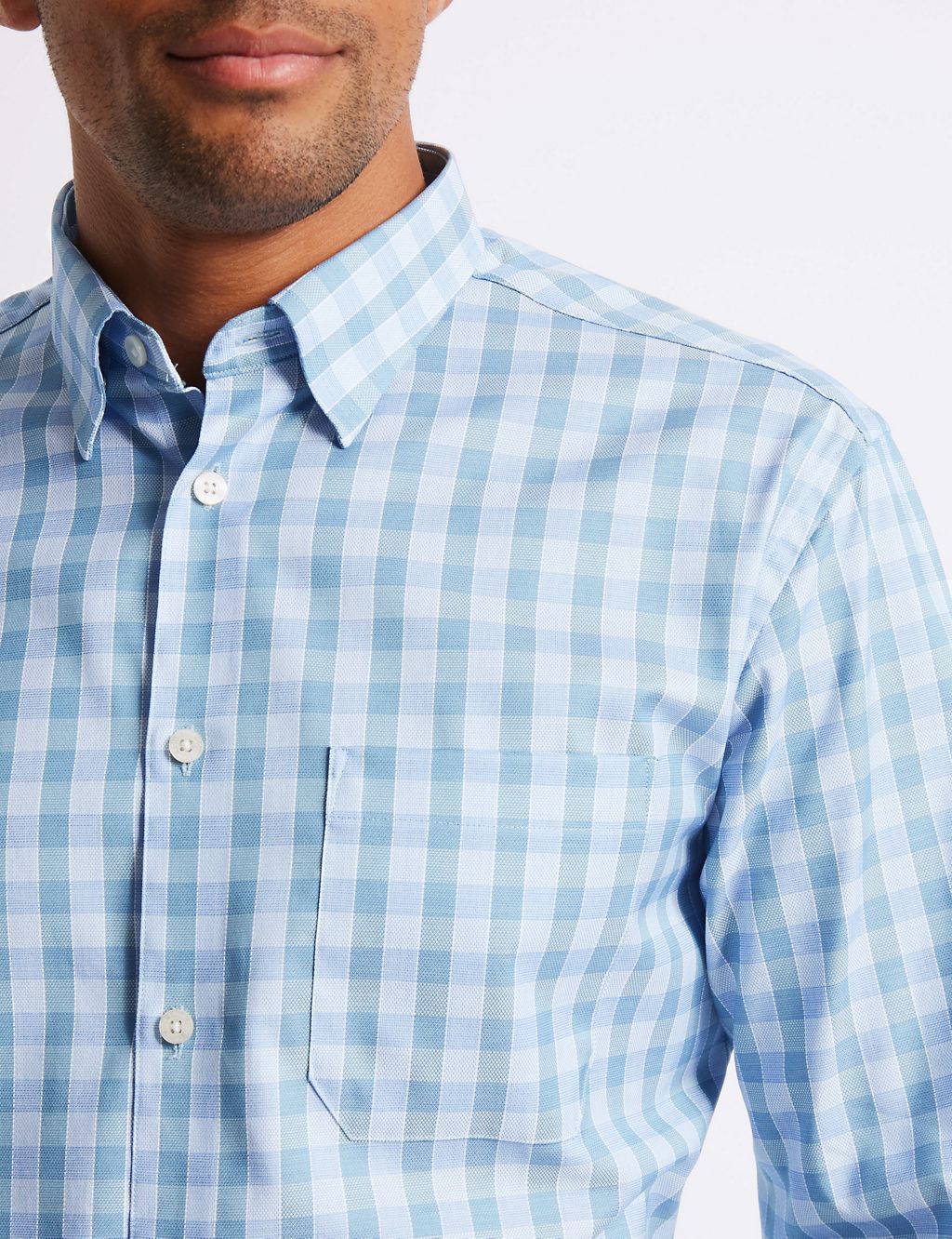 Pure Cotton Regular Fit Shirt with Pocket 5 of 6