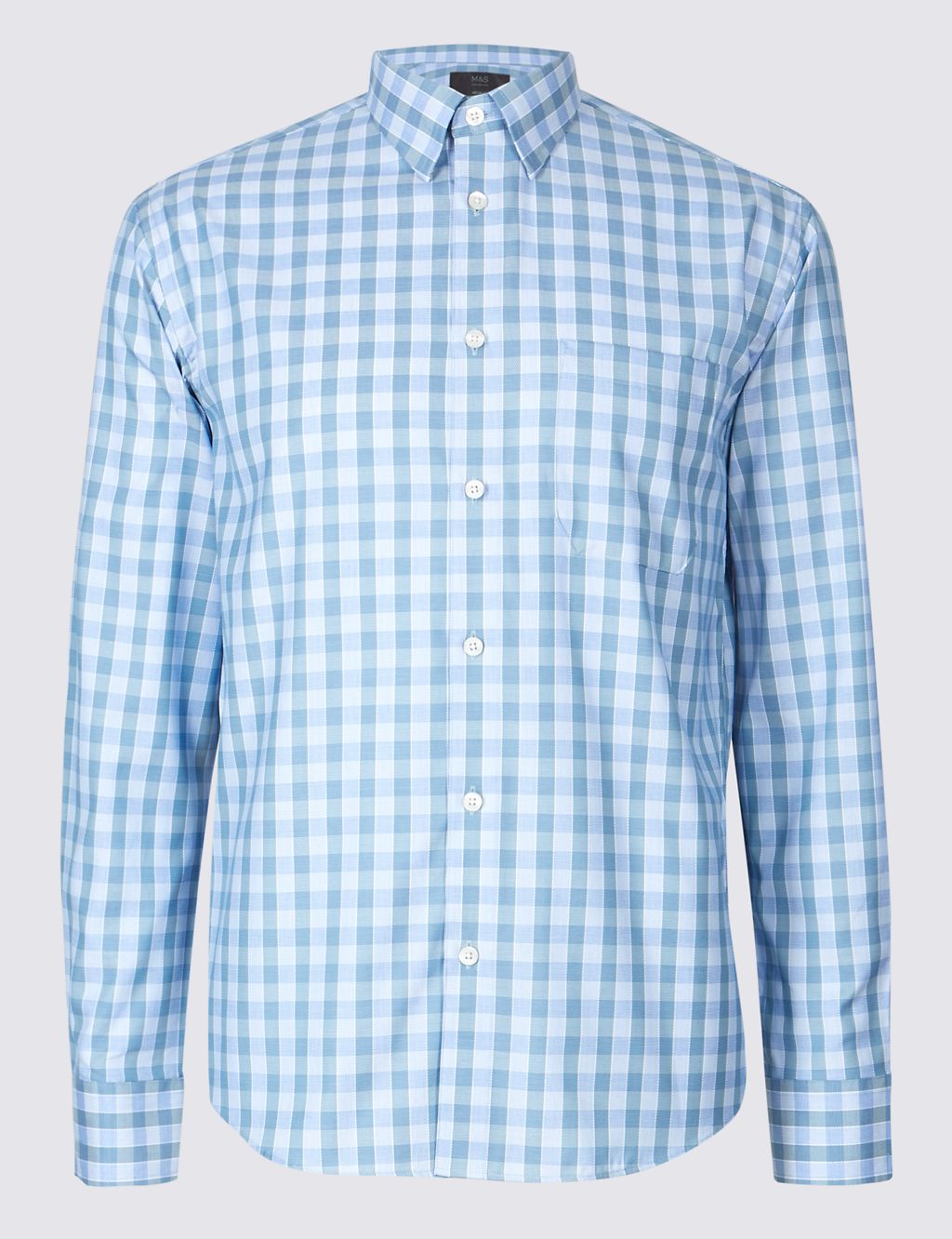 Pure Cotton Regular Fit Shirt with Pocket 1 of 6