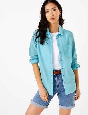 m&s womens denim shorts