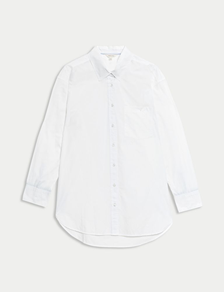 Pure Cotton Relaxed Longline Shirt 2 of 6