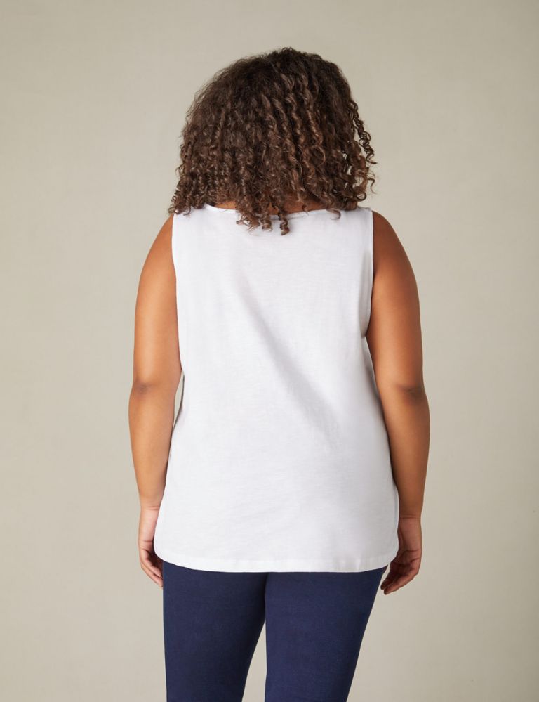 Pure Cotton Relaxed Vest 4 of 4