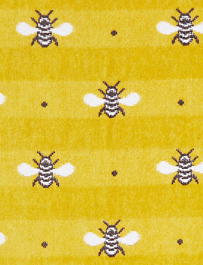 Pure Cotton Repeat Bee Towel Image 2 of 6