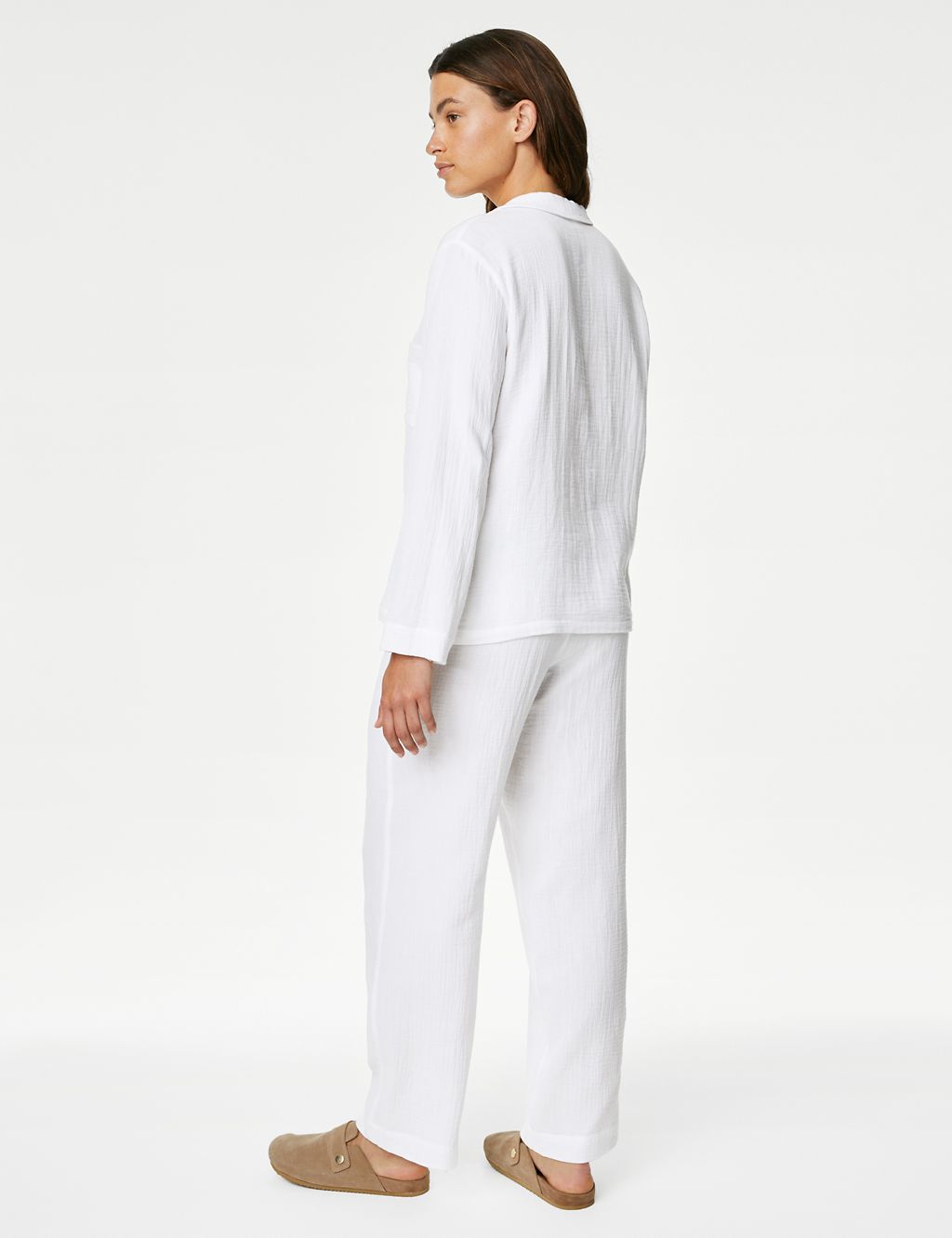 Pure Cotton Revere Collar Pyjama Set | Body by M&S | M&S